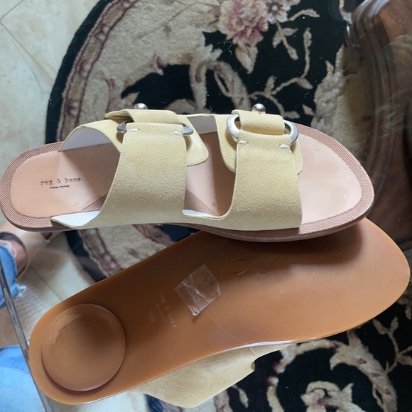 Rag and bone baby yellow suede sandals - Picture 6 of 9